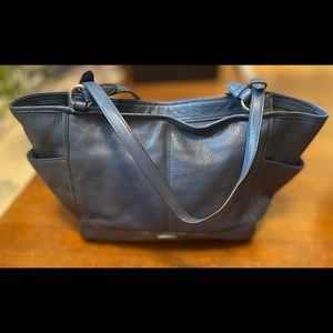 Great used condition Coach Blue Tote